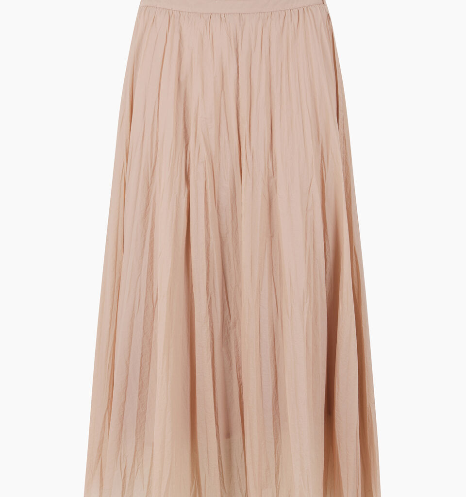 Pink semi sheer maxi skirt - sisley k longuette skirts - Blush | Sisley K image number 1